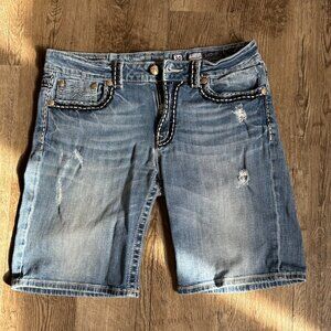 Miss Me Denim Size 30 Boyfriend Bermuda Jean Shorts JPB1025BM-3